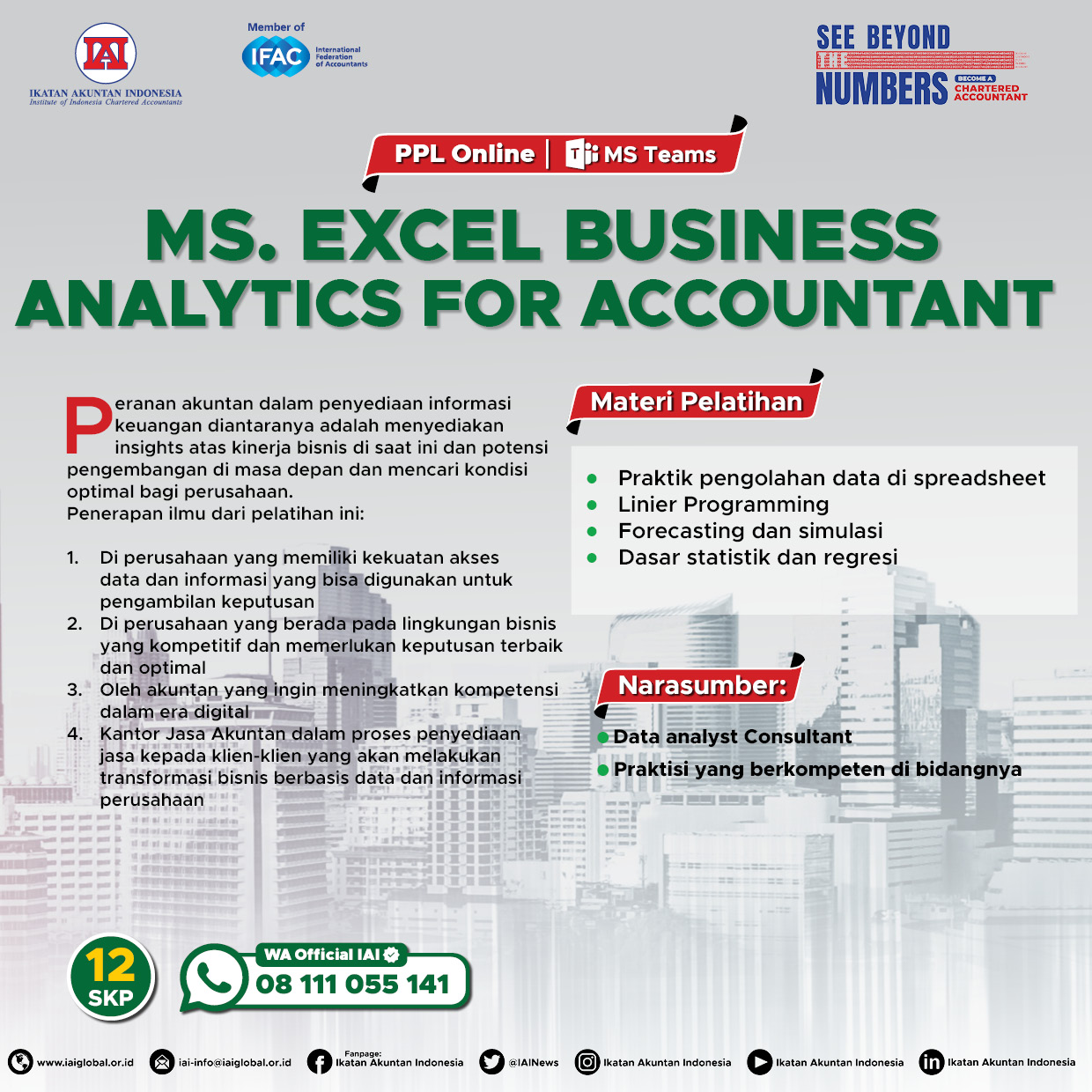 Ms. Excel Business Analytics for Accountant