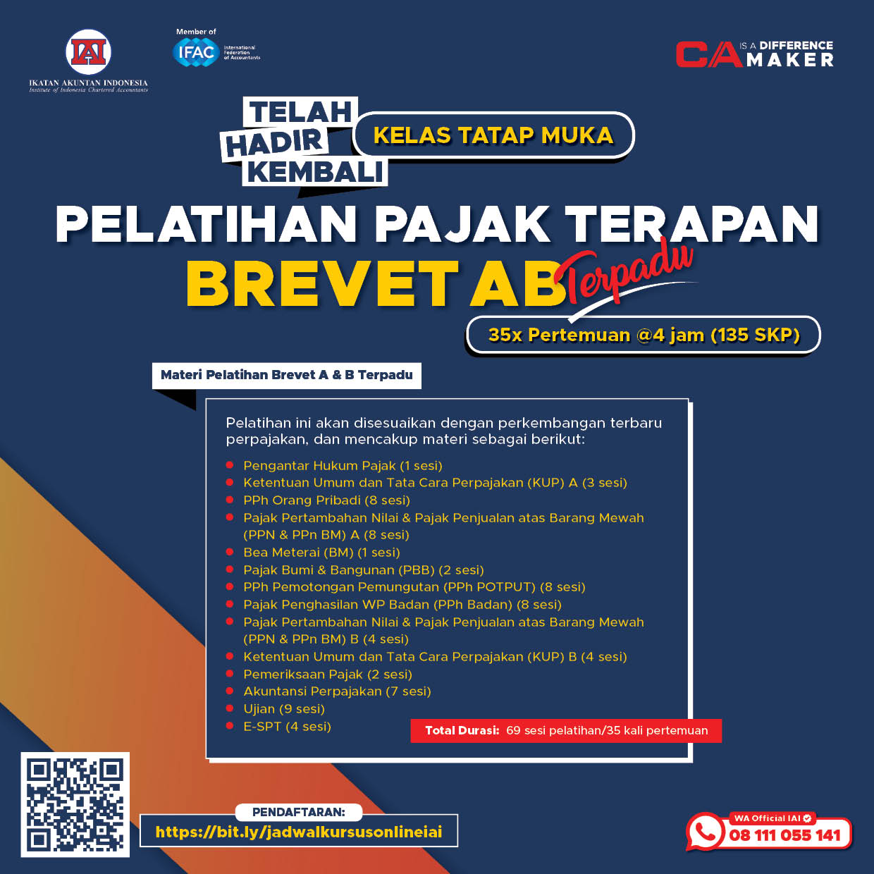 Pelatihan Pajak Brevet A&B Terpadu IAI (Kelas Tatap Muka) - ITC Fatmawati, Jakarta