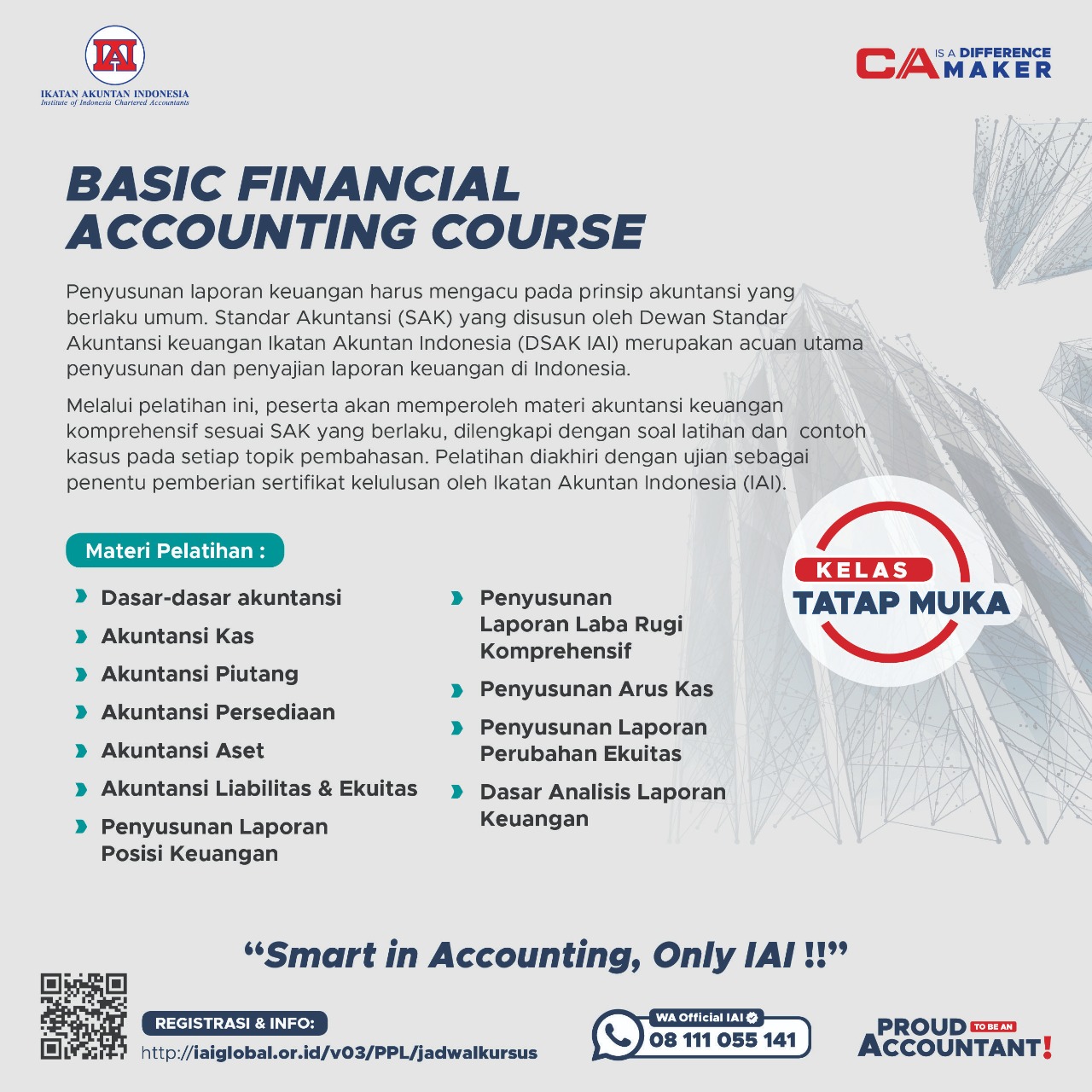 Basic Financial Accounting Course Tatap Muka - Grha Akuntan, Menteng